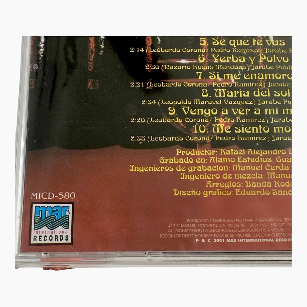 Banda Rodeo: Maldito Vicio (CD, 2001, Mar International Records) Latin, Sealed - Picture 4 of 4
